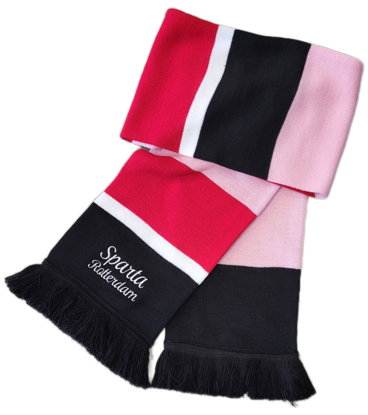 Afbeeldingen van SHAWL DAMES ZWART ROZE