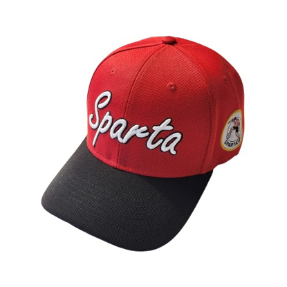 Afbeeldingen van CAP SPARTA ROOD-ZWARTE KLEP