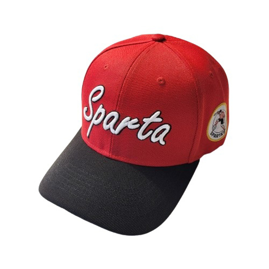 Afbeelding van CAP SPARTA ROOD-ZWARTE KLEP