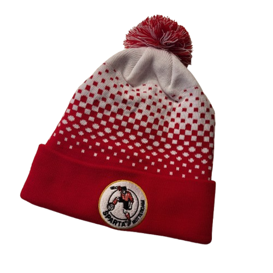 Afbeelding van MUTS ROOD-WIT SPIKKEL
