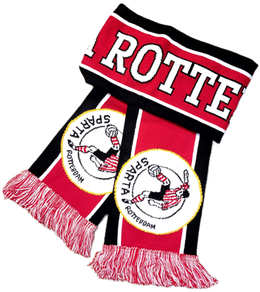 Afbeeldingen van SHAWL ROOD- ZWART