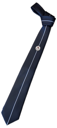 Afbeeldingen van Stropdas blauw met streep
