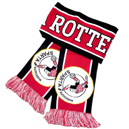 Afbeeldingen van SHAWL ROOD- ZWART